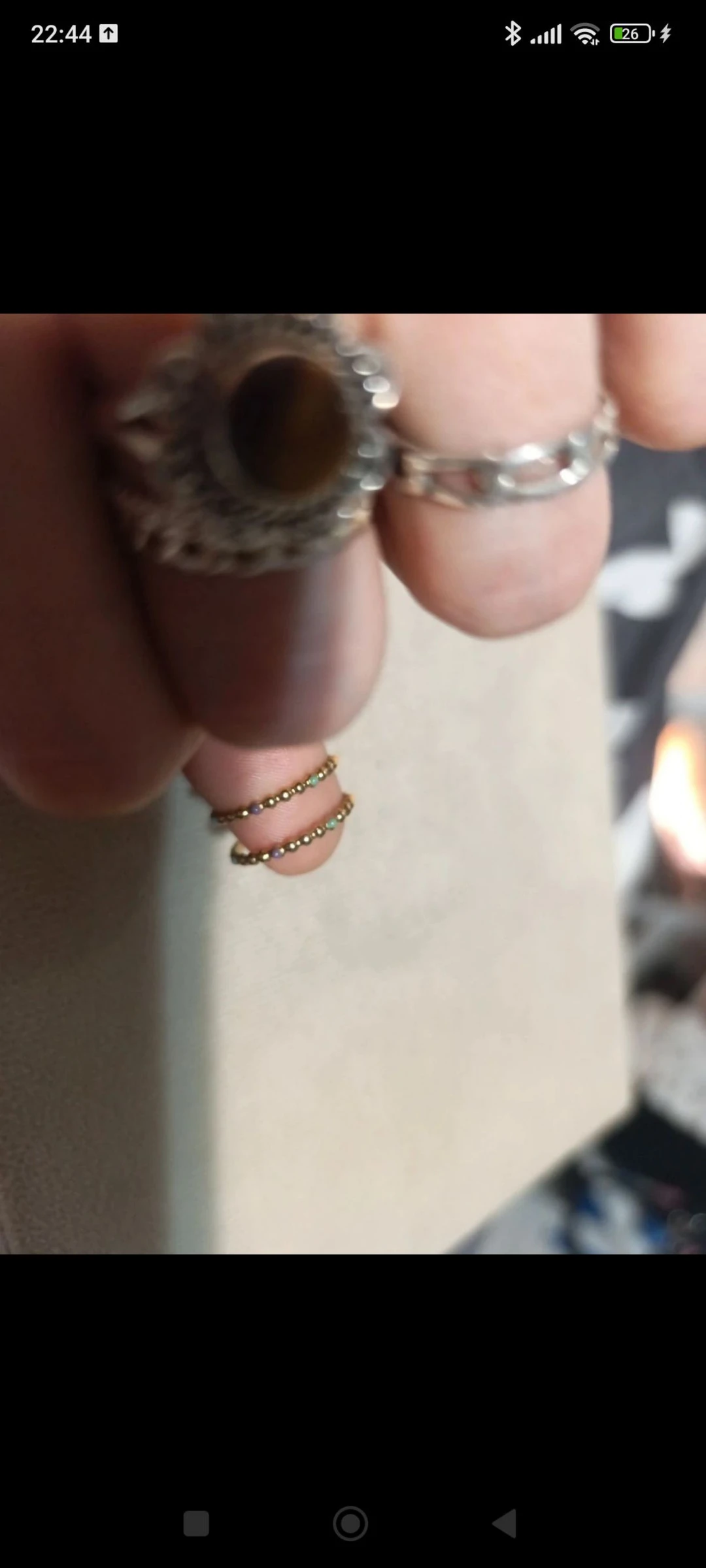 Stainless steel colored ring – photo 4